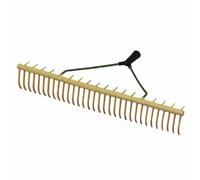 KS-Râteau De Jardin Outil De Jardin Avec 32 Dents Courbées 64 Cm