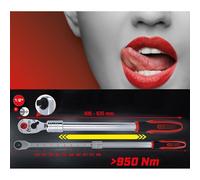 KS Tools 1/2 cliquet réversible télescopique Monster, 100 dents, 935.1285