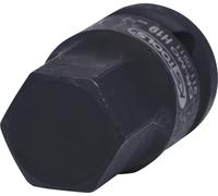 KS TOOLS 1/2" Douilles à chocs 6 pans, courtes, 19 mm