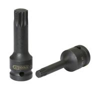 KS Tools Douille longue à chocs mâle XZN® 911.0947 1/2" M6 Chrome Molybdène pour utilisation à chocs