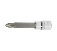 KS Tools 918.1685 - Douille tournevis PHILLIPS, Longueur 110mm PH1 - Version longue - En Chrome Vanadium - Finition chromée