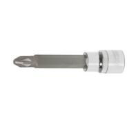 KS Tools 918.1688 - Douille tournevis POZIDRIV, Longueur 110mm PZ1 - Version longue - En Chrome Vanadium - Finition chromée