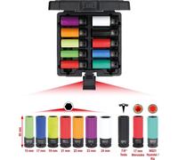 KS TOOLS Coffret de douilles à choc 515.0890 Acier de molybdène-chrom 3000 25