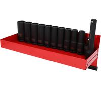 KS Tools 515.0612 Présentoir de douilles longues à chocs 1/2" 13 pièces