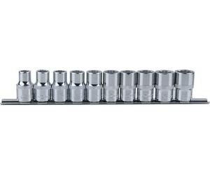 KS TOOLS 1/2" Jeu de douilles CHROMEplus 12 pans, 10 pces 10-19mm 918.0655