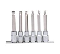 KS Tools 1/2" Jeu de douilles tournevis 6 pans intérieur CHROMEplus, longues, 6 pcs. 5-12 mm Quantité:1
