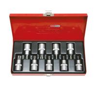 KS Tools 1/2" Jeu de douilles tournevis TX percé, 9 pcs., TB20-TB60 Quantité:1