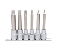 KS Tools Jeu de douilles 1/2" XZN CHROMEplus longues, 6 pièces M5-M14