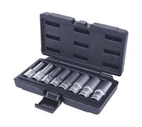 KS TOOLS 1/2" Jeu de douilles Torx E, longues, 8 pcs, E10-E24