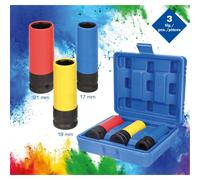 ks tools 1/2 roues en aluminium de travail mis Socket mm, 17/19/21, 3-pièce