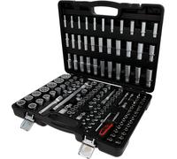 KS TOOLS 1/4"+3/8"+1/2" Coffret de douilles, 133 pcs