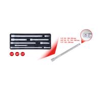 KS Tools 1/4"+3/8"+1/2" Jeu de rallonges, 9 pcs. Quantité:1