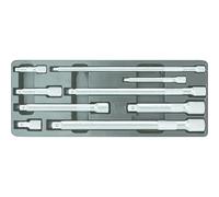 KS TOOLS 1/4"+3/8"+1/2" Juego de prolongadores, 9 pzs Claire