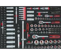 KS Tools KS Tools Jeu de clés à douille 1/4"+3/8"+1/2", 195 pcs. dans l'insert système 1/1 Quantité:1