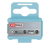 KS Tools Embouts pour tournevis 910.2335 en inox TORX T40 25 mm Lot de 5
