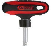 KS TOOLS 1/4" ERGOTORQUEmax Cliquet réversible à poignée en T 45 dents - 151.1109