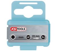 KS Tools 1/4" Embouts 6 pans, 25 mm, 5 mm Quantité:1