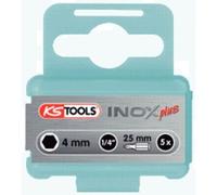 KS TOOLS 1/4" INOX Embout à six pans creux 25 mm 6 mm - 910.2265