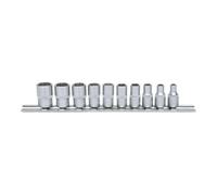KS Tools Jeu de douilles 917.0625 1/4" 12 pans, 10 pièces