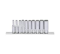 KS Tools Jeu de douilles 917.0630 1/4" à 12 pans longues 10 pièces