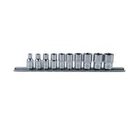 KS TOOLS 1/4' Jeu de douilles 6 pans CHROMEplus, 10 pcs 4-13 mm ( 918.0620 )