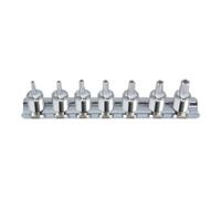 KS Tools 1/4" Jeu de douilles tournevis 5 pans percé CHROMEplus, 7 pcs. TS10-TS40 Quantité:1