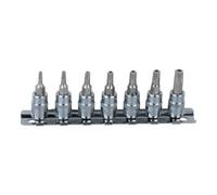 KS Tools Jeu de douilles 918.1460 1/4" Torx percé CHROMEplus, 7 pièces TB10-TB40