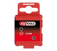 KS TOOLS 1/4" Punta Para tornillos Con encastre Hexagonal, 50mm, 10mm, paquete de 5