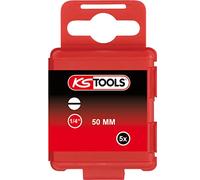 KS Tools 1/4" Punta Para tornillos planos, 50mm, 10mm, paquete de 5