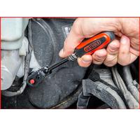 KS Tools 1/4 SlimPOWER cliquet réversible articulé télescopique, 72 dents, 914.1420