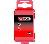 KS Tools 1/4 TORSIONpower Bit TX,75mm,TB20,avec alésage, paquet de 5, 918.3661
