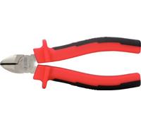 KS Tools 115.1012 - Pince Coupante de Côté à Poignées Bi-Composants Ergotorque® - L. 160 mm - Pince Coupe Cable avec Poignée en Bi-Matière - Pince Bricolage en Chrome Vanadium Ultra Résistant
