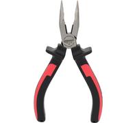 KS Tools 115.1018 Pince à Bec Demi-Rond Coudé - Gamme Ergotorque - 165 mm | Pince à bec demi-rond coudé à poignées bi-composants, L.165 mm, chrome vanadium