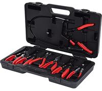 KS Tools Coffret de pinces spéciales 115.1055 – Collier clip, 7 pièces, noir