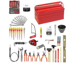 KS Tools - 117.0200 - Composition d'outils électricien en caisse métallique - 137 pièces
