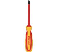 KS Tools 117.0526 Tournevis bi-matière isolé 1000V PH 2 x 105 mm | Tournevis PH ERGOTORQUE VDE, PH2, précision de serrage, chrome vanadium