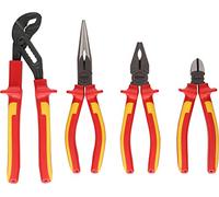KS Tools Jeu de 4 pinces isolées 117.1100 à poignée bi-composants 1000 V