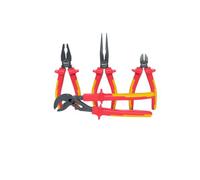 KS Tools Jeu de 4 pinces isolées 117.1100 à poignée bi-composants 1000 V