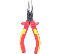 KS Tools - 117.1117 - Pince à bec demi-rond - Droit isolée à poignée bi-composant - L.165 mm