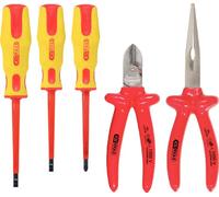 KS Tools KS Tools Jeu de pinces et tournevis ERGOTORQUE VDE, 5 pcs. variante 2 Quantité:1
