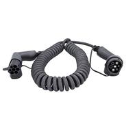 KS Tools Câble de charge efuturo KS Tools spiralé, connecteur du type 2 vers le type 2, monophase, jusqu’à 7,4 kW, 32 A, 230 V, mode 3, 5 mètres Quantité:1