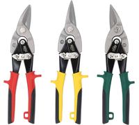 KS Tools 118.0050 Jeu de ciseaux à tôle à levier, 3 pièces