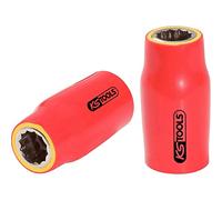 KS Tools 118.3833 3/8" Douille isolée, 8mm | Douille isolée 3/8'' , 8 mm, chrome vanadium, résistant