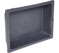 KS Tools 140.0040 Bac à Mortier Béton En Plastique Noir - Auge De Maçon