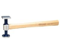 KS Tools 140.2139 Marteau à reteindre panne plate quadrillé fin en acier poli