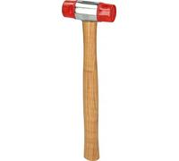 KS TOOLS 140.5201 Maillet à embout plastique avec manche frêne galbé tête Diamètre 28 mm 200 g Multicolore Taille Unique