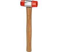 KS TOOLS 140.5202 Maillet à embout plastique avec manche frêne galbé tête Diamètre 35 mm 340 g Multicolore Taille Unique