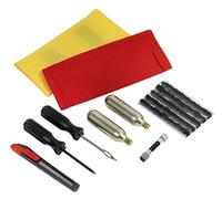 KS Tools, 150.1085, Kit de réparation de pneus Moto et Quad avec accessoires de gonflage