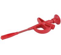 KS Tools 150.1669 Pince crocodile de sécurité enfichable 4 mm rouge