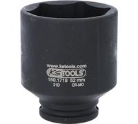 KS Tools 150.1719 - Douille courte 6 pans spéciale cardan, 52 mm - Version très robuste - Chrome Molybdène extra-fin